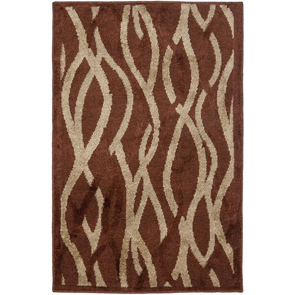 Safavieh Kashmir Rust/ Grey Abstract Rug (3' x 5')