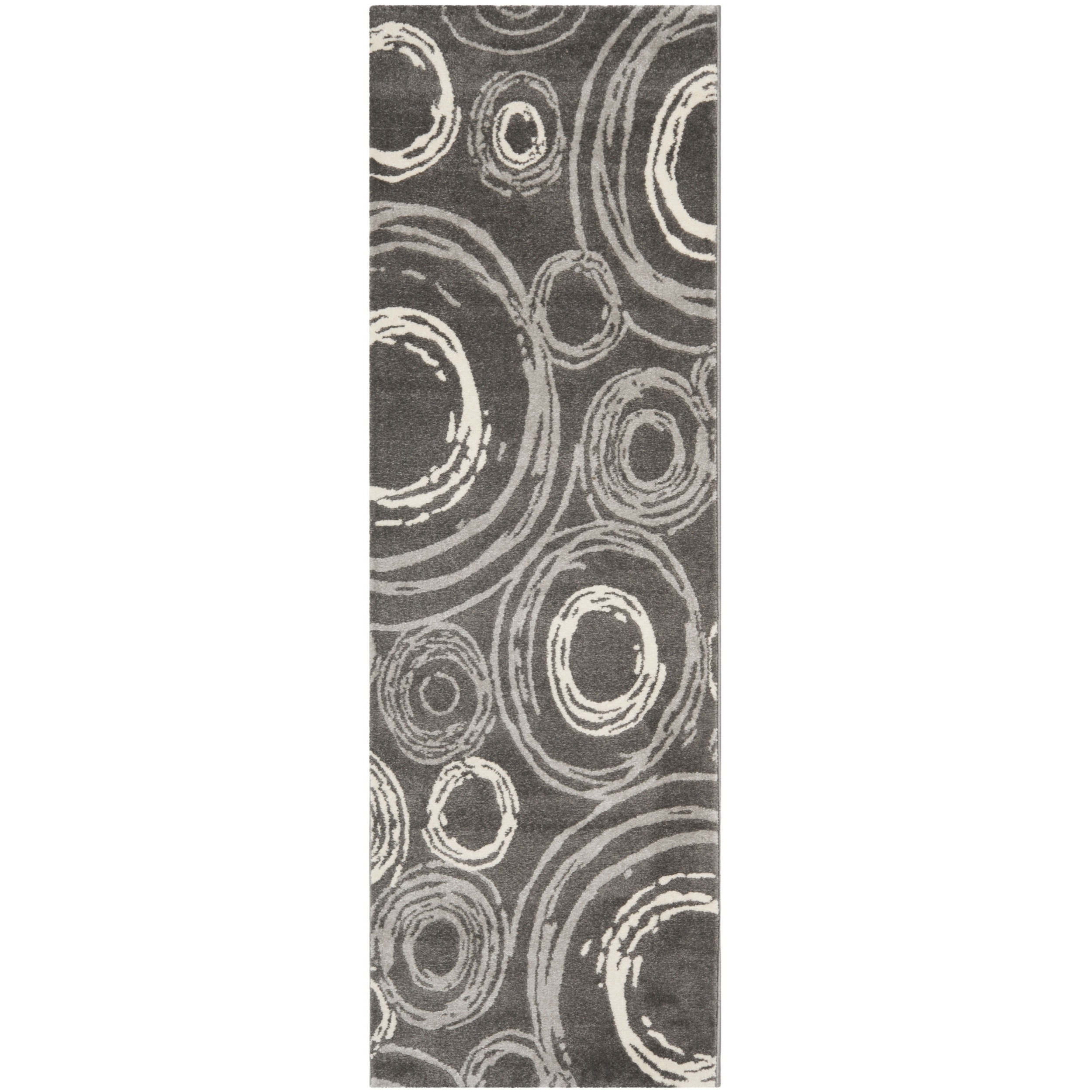 Safavieh Porcello Geometric pattern Gray Rug (24 X 67)