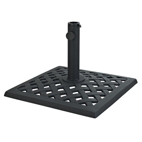 square cast iron umbrella stand