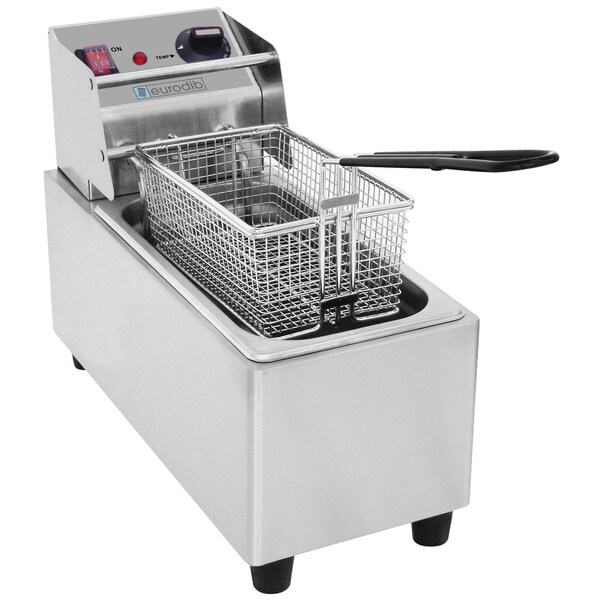 Eurodib SFE01820 Stainless Steel Deep Fryer Set