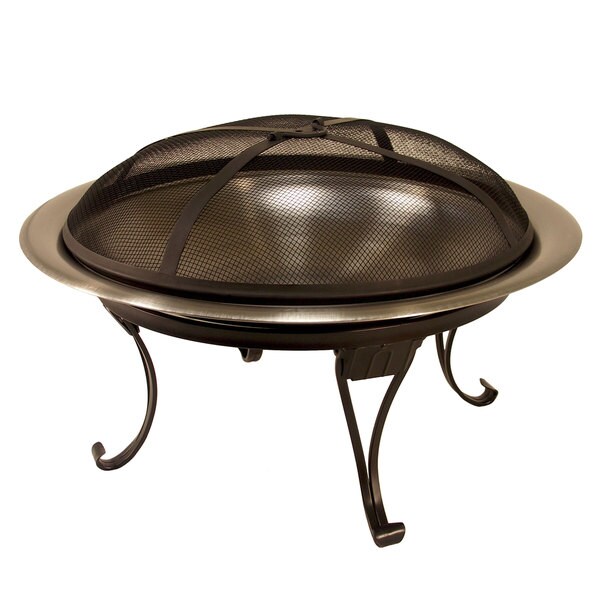 Shop 26inch Hide Away Stainless Steel Fire Bowl Free Shipping Today