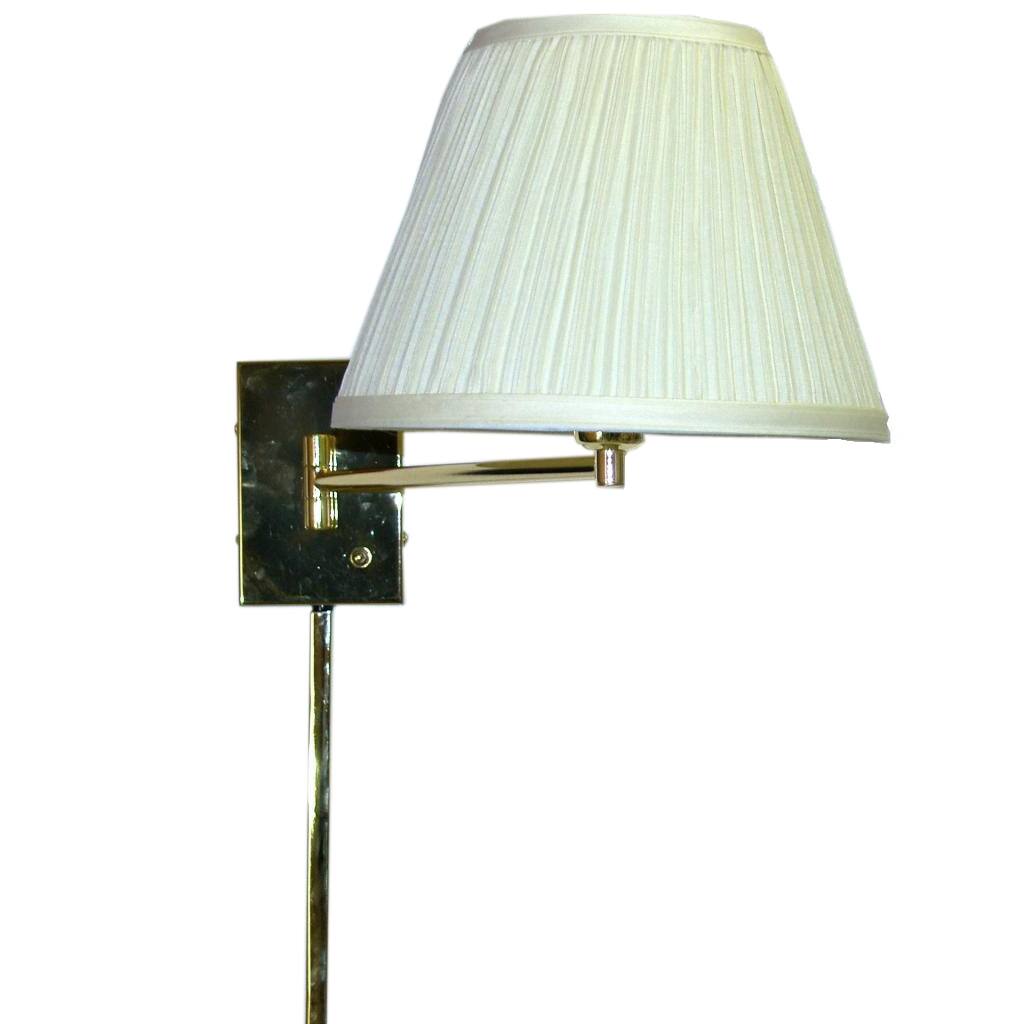Transitional Brass I-light Swing Arm Wall Lamp