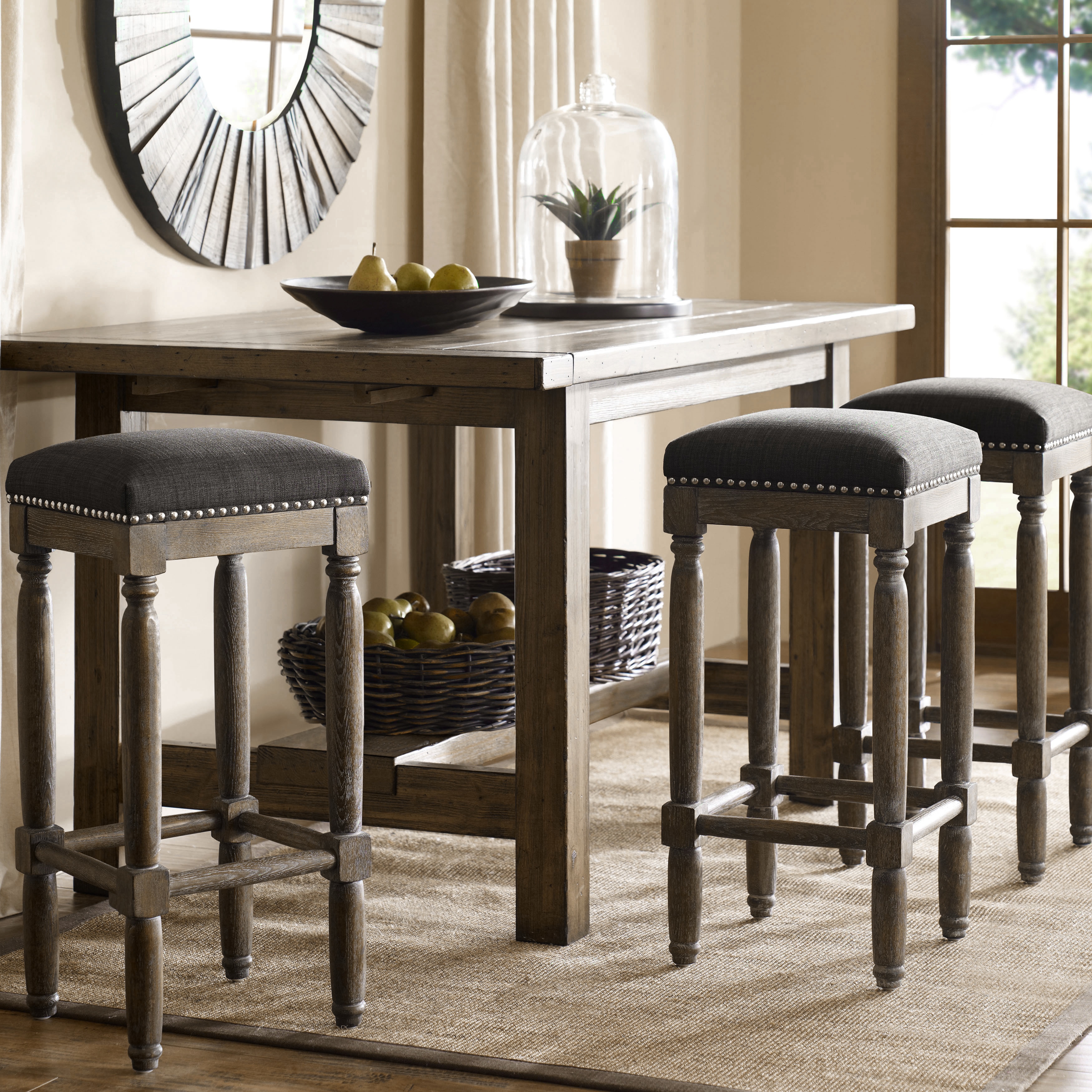 Renate Grey Bar Stools (set Of 2)