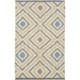 preview thumbnail 2 of 4, Hand-woven Tioga Gold Wool Area Rug - 2' x 3' - 2' x 3'