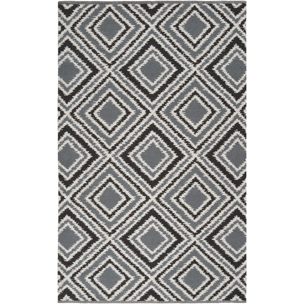 Hand-woven Velva Grey Wool Area Rug - 2' x 3' - 2' x 3'