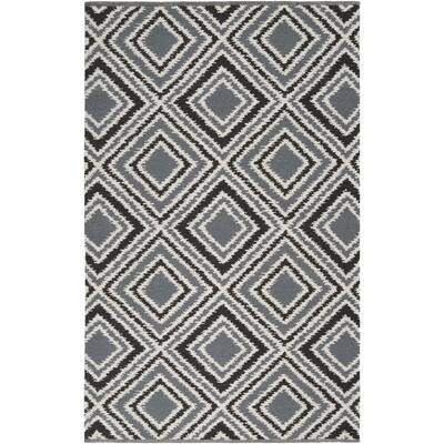 Hand-woven Velva Grey Wool Area Rug - 2' x 3' - 2' x 3'
