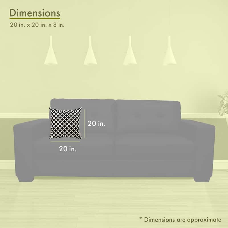 Majestic Home Goods Bamboo Indoor / Outdoor Large Pillow 20" L x 8" W x 20" H
