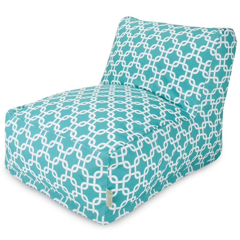 Majestic Home Goods Indoor Links Bean Bag Chair Lounger 36 in L x 27 in W x 24 in H - Teal