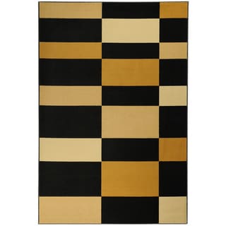 Paterson Collection Checkered Multi color Area Rug (5' x 7') 5x8   6x9 Rugs