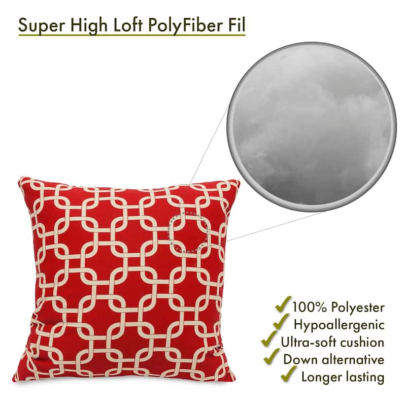 Majestic Home Goods Links Indoor / Outdoor Large Pillow 20" L x 8" W x 20" H