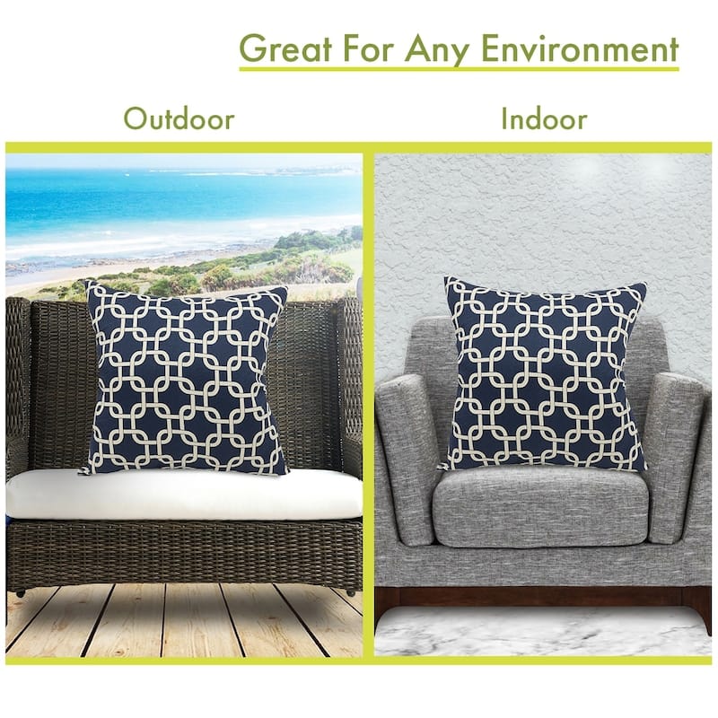 Majestic Home Goods Links Indoor / Outdoor Large Pillow 20" L x 8" W x 20" H