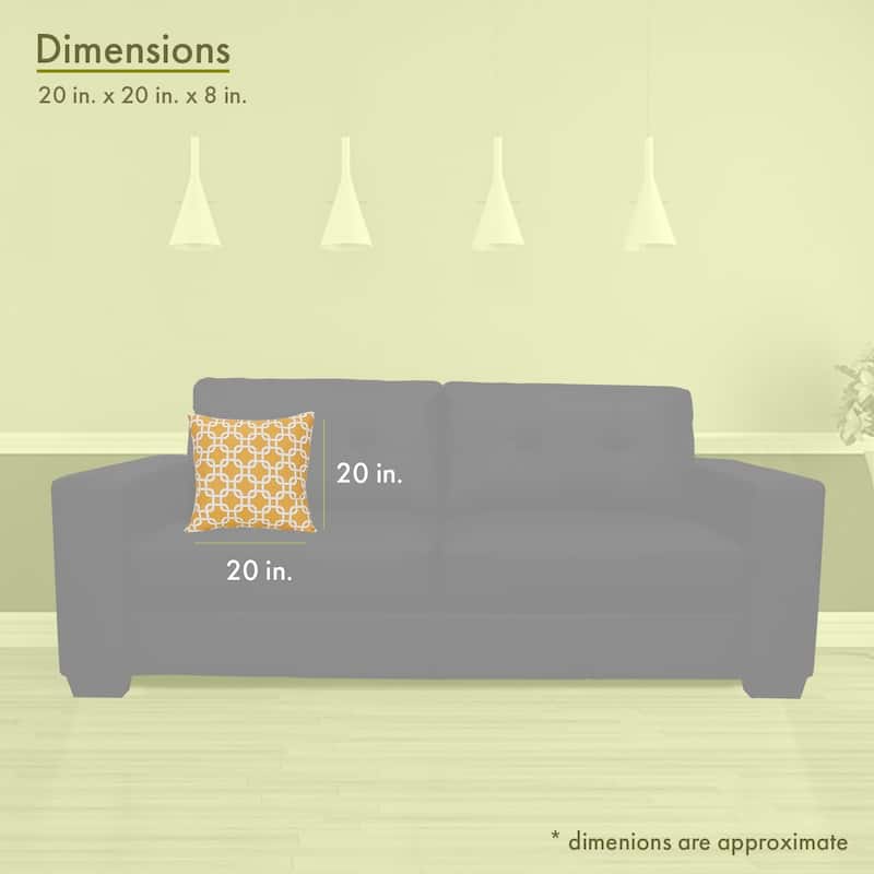 Majestic Home Goods Links Indoor / Outdoor Large Pillow 20" L x 8" W x 20" H