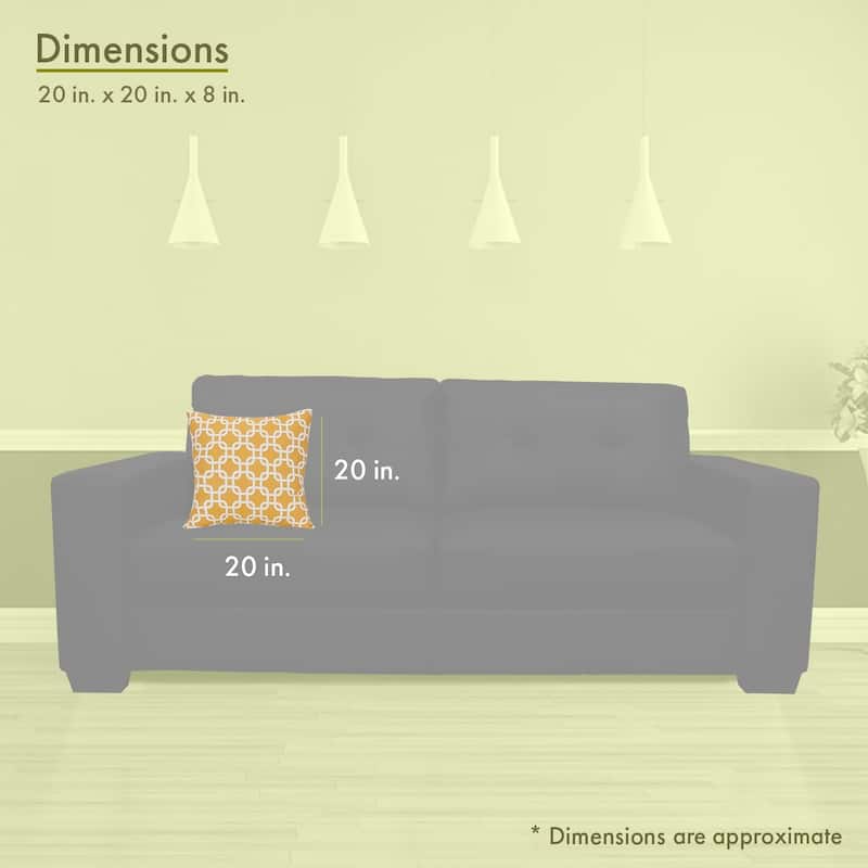 Majestic Home Goods Links Indoor / Outdoor Large Pillow 20" L x 8" W x 20" H