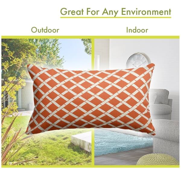 Majestic Home Goods Indoor Outdoor Bamboo Small Decorative Throw Pillow 20 X 12 Overstock 7660343