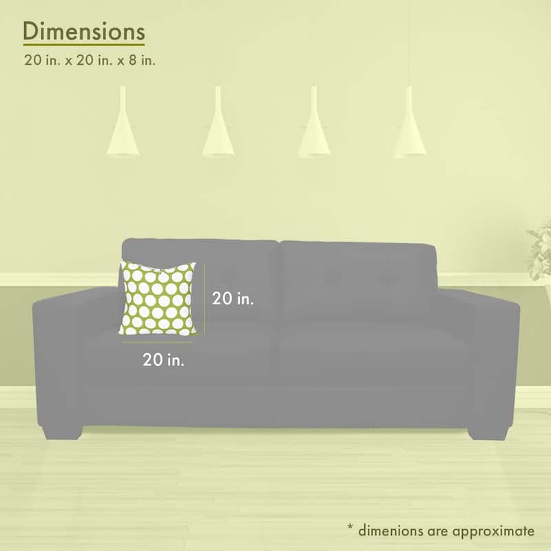 Majestic Home Goods Large Polka Dot Indoor Large Pillow 20" L x 8" W x 20" H