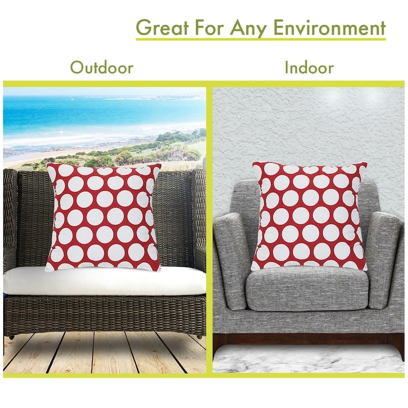 Majestic Home Goods Large Polka Dot Indoor Large Pillow 20" L x 8" W x 20" H