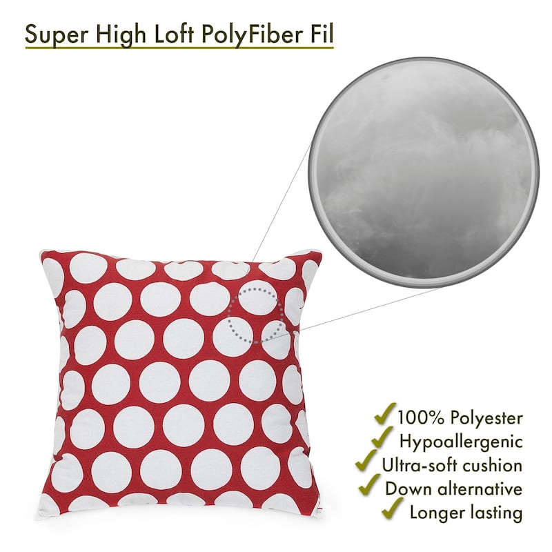 Majestic Home Goods Large Polka Dot Indoor Large Pillow 20" L x 8" W x 20" H