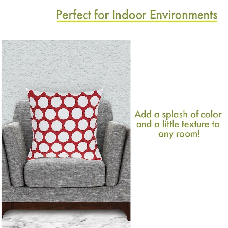 Majestic Home Goods Large Polka Dot Indoor Large Pillow 20" L x 8" W x 20" H
