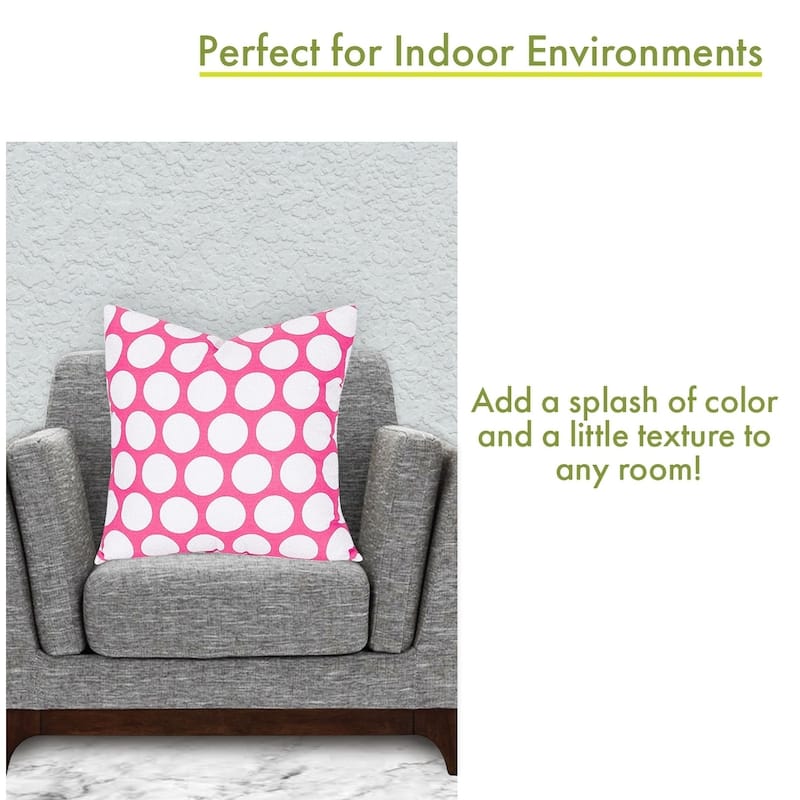 Majestic Home Goods Large Polka Dot Indoor Large Pillow 20" L x 8" W x 20" H