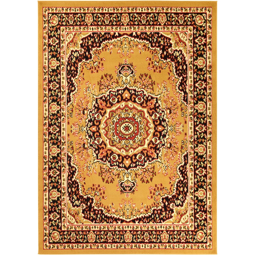 Paterson Collection Oriental Medallion Gold Area Rug (49 x 7) Today