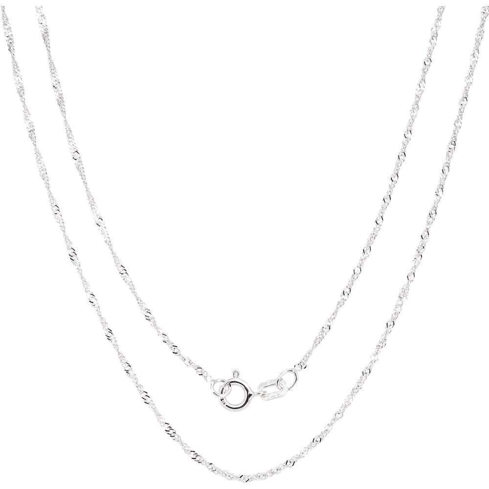 Fremada Italian Sterling Silver 1.22mm Singapore Chain