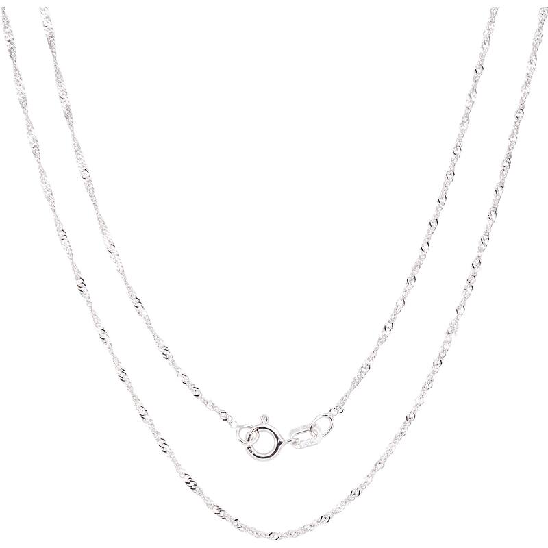 Fremada Italian Sterling Silver 1.22mm Singapore Chain