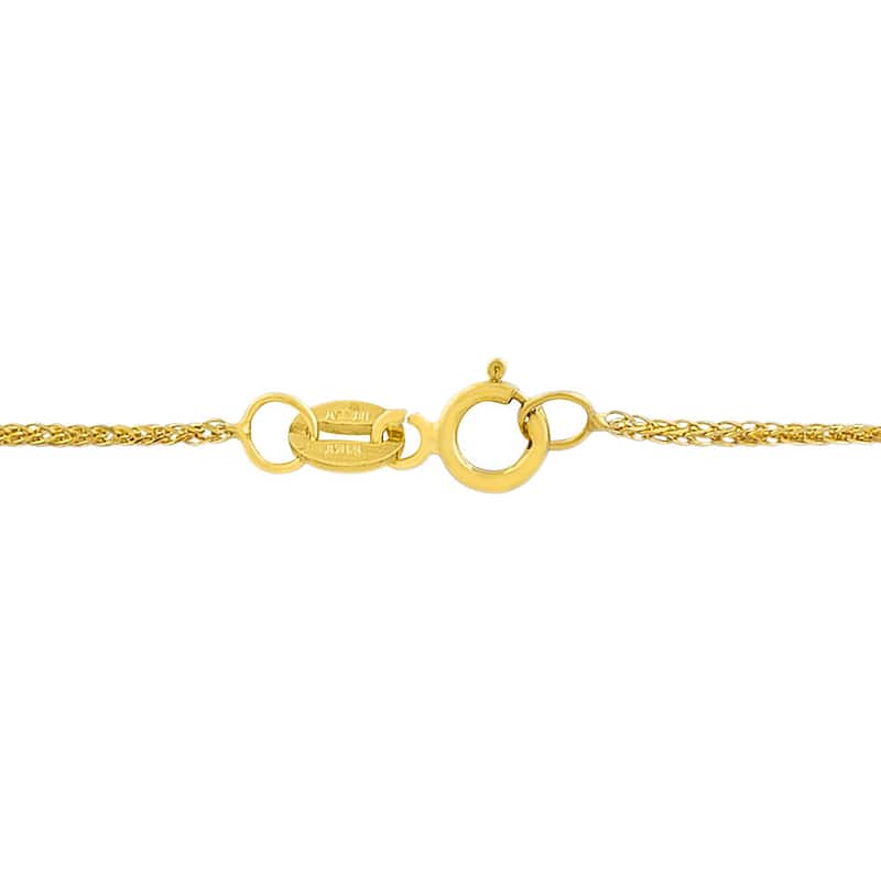 Fremada 14k Yellow Gold 1-mm Square Wheat Chain