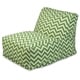 preview thumbnail 7 of 12, Majestic Home Goods Indoor Outdoor Chevron Bean Bag Chair Lounger 36 in L x 27 in W x 24 in H Sage