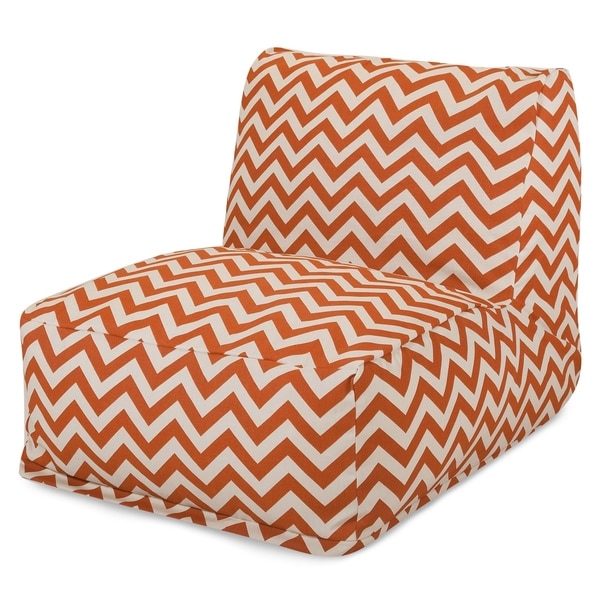 Majestic Home Goods Indoor Outdoor Chevron Bean Bag