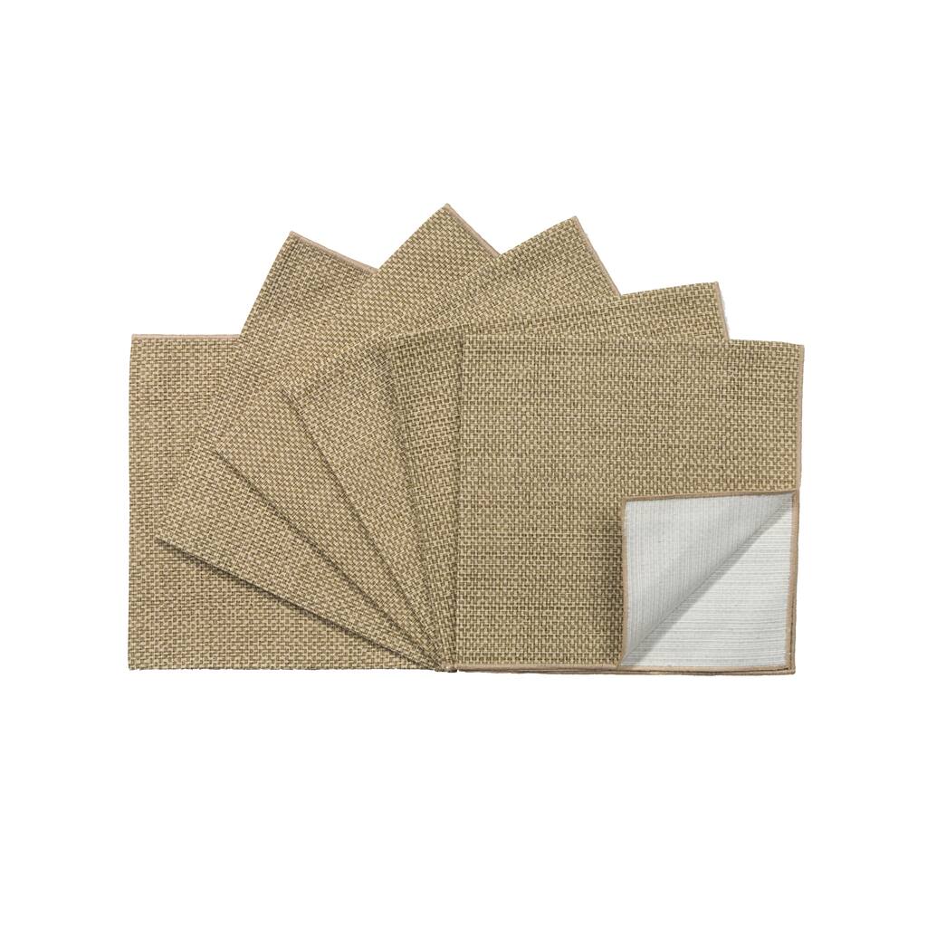 Rose Tree Tan Seagrass 18-inch Napkins (Set of 6)