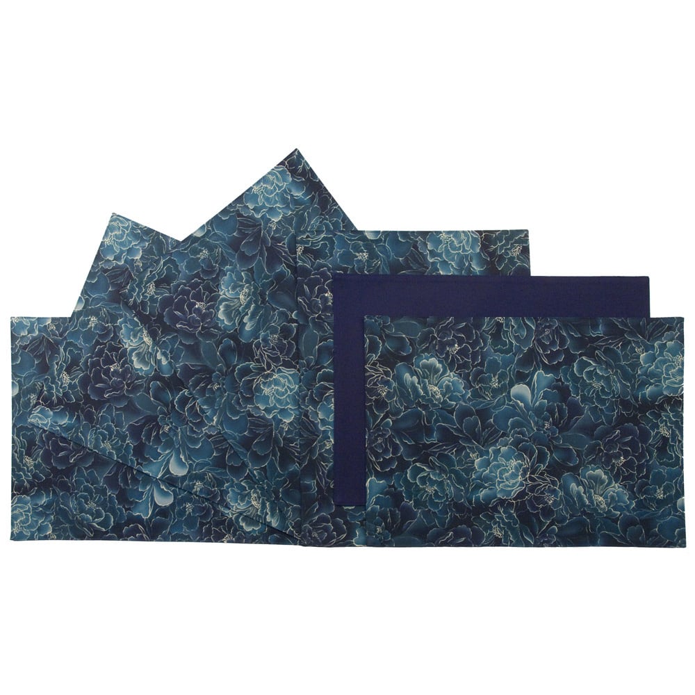 Rose Tree Blue Peony 18-inch Place Mats (Set of 6)