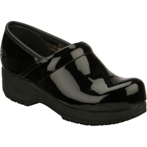 Women's Skechers Work Tone Ups Clog Slip Resistant Black Patent - Free ...