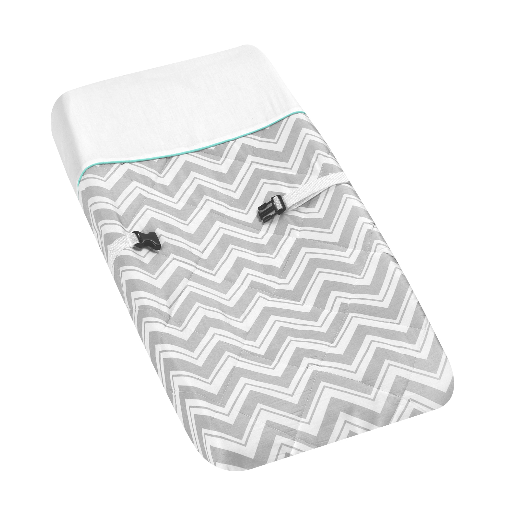 Sweet Jojo Designs Turquoise Zig Zag Changing Pad Cover (100 percent cottonDimensions 31 inches high x 17 inches wide)