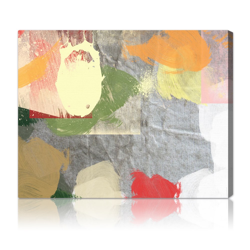Oliver Gal 'Sand Storm' Abstract Wall Art Canvas Print - Yellow, Gray