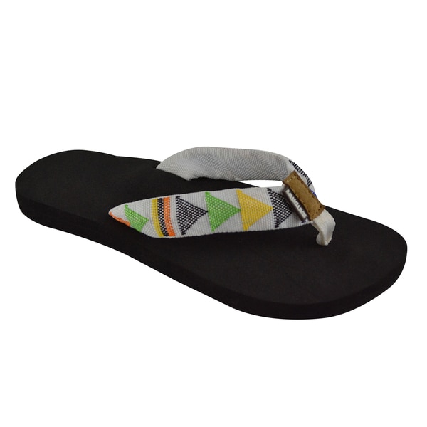 Muk Luks Women's White Sport Flip Flops Muk Luks Sandals