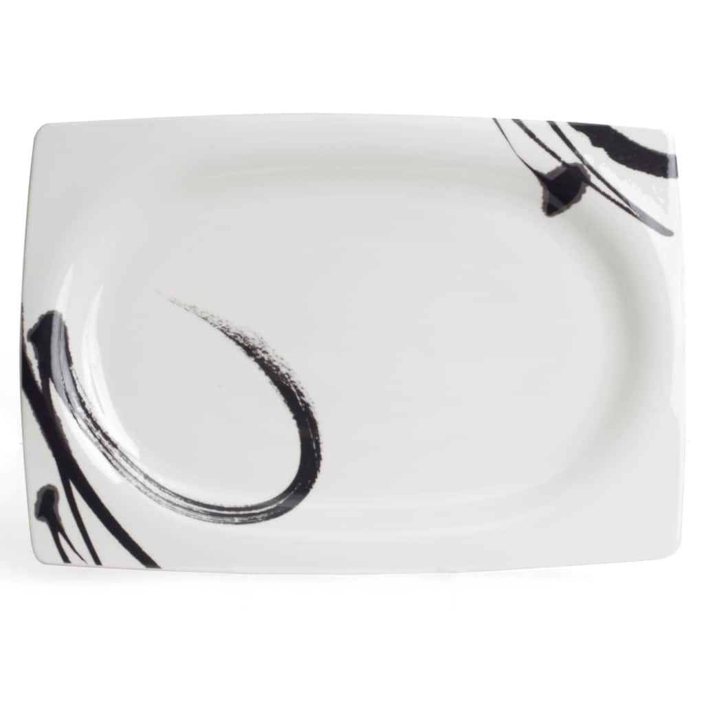 Paint it Black Rectangular Platter 15.5" x 10.75"