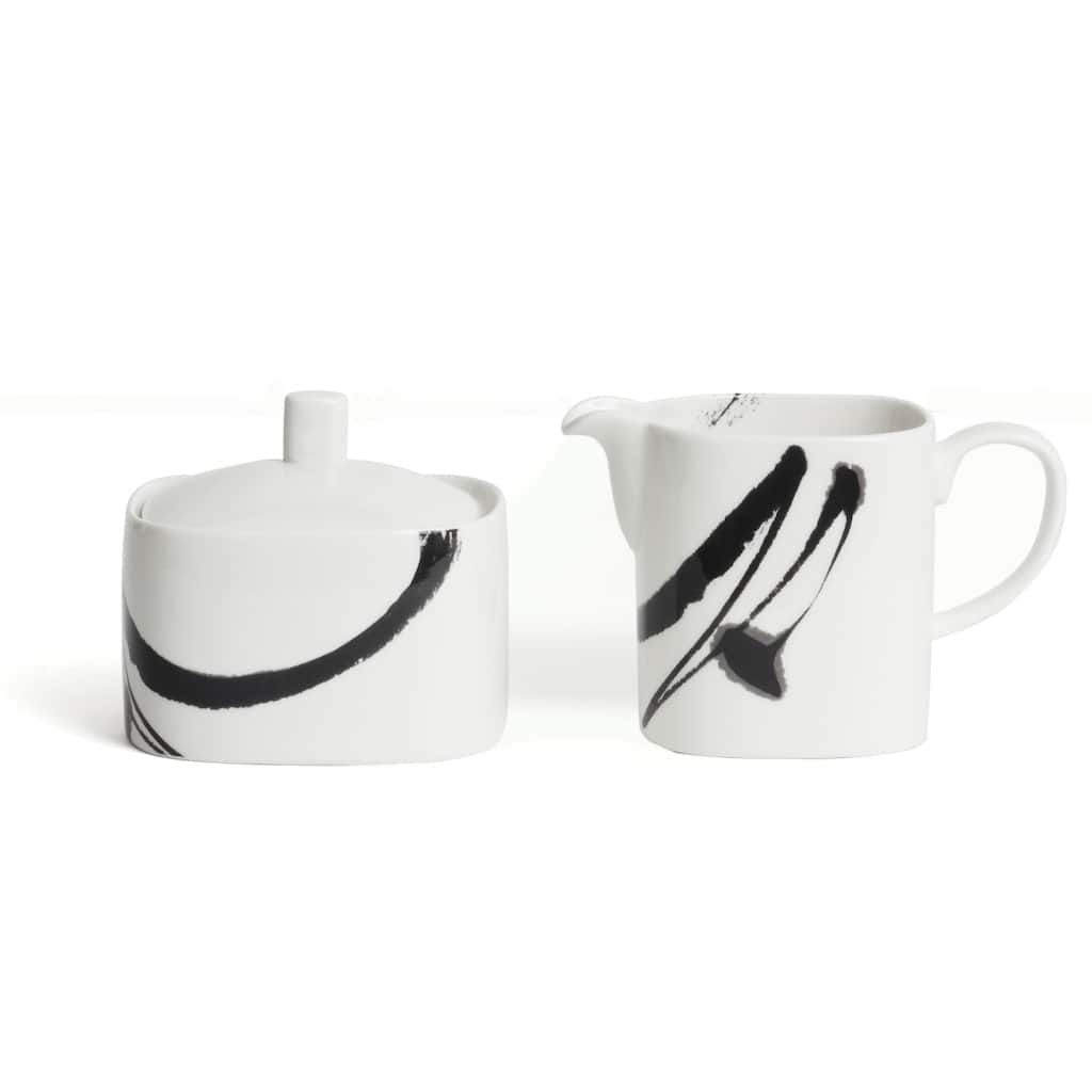 Paint It Black Creamer and Sugar Set