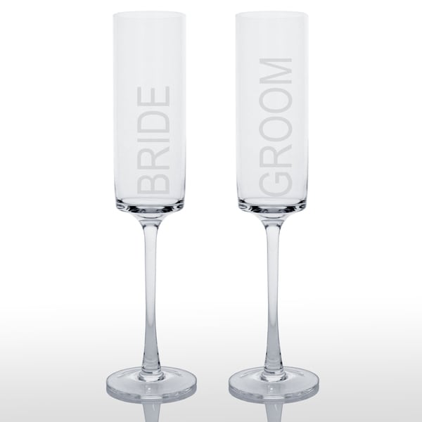 contemporary champagne flute glasses