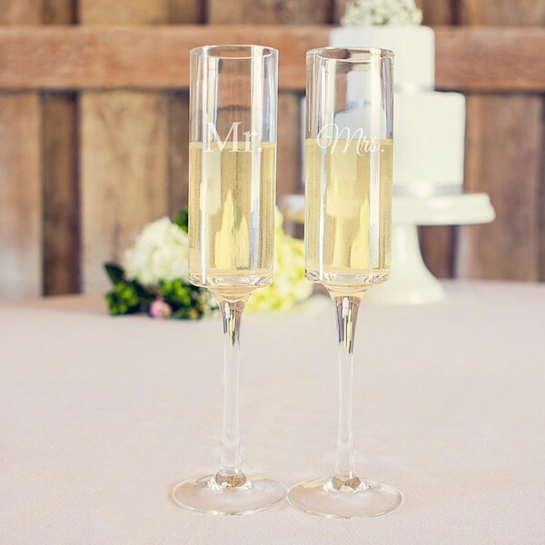 contemporary champagne flute glasses