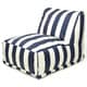Indoor/Outdoor Vertical Stripe Bean Bag Chair Lounger - Thumbnail 1