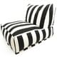 Indoor/Outdoor Vertical Stripe Bean Bag Chair Lounger - Thumbnail 2