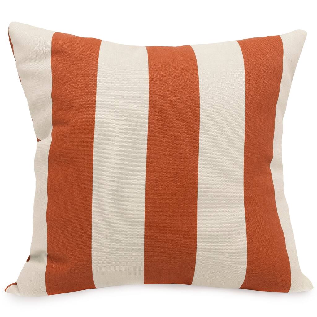 Majestic Home Goods Striped Indoor/ Outdoor 20-inch Square Pillow