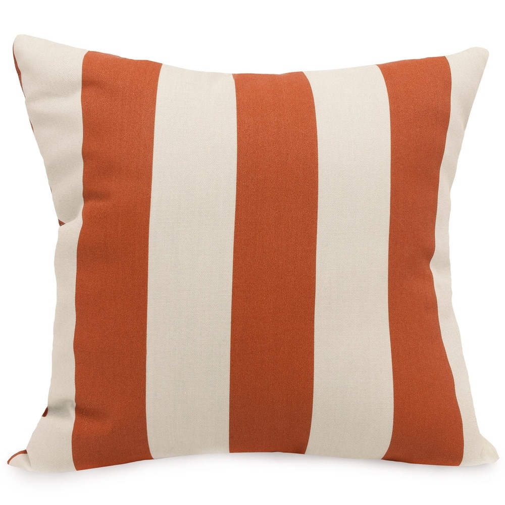 Majestic Home Goods Striped Indoor/ Outdoor 20-inch Square Pillow