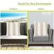 preview thumbnail 26 of 24, Majestic Home Goods Striped Indoor/ Outdoor 20-inch Square Pillow