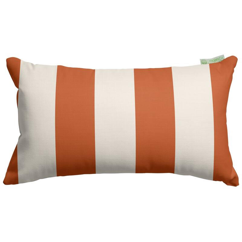 Majestic Home Goods Indoor Outdoor Vertical Stripe Small Decorative Throw Pillow 20 X 12