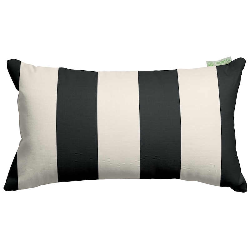 Majestic Home Goods Indoor Outdoor Vertical Stripe Small Decorative Throw Pillow 20 X 12