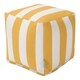 Indoor/Outdoor Majestic Home Goods Vertical Stripe Small Cube Pillow - Thumbnail 0