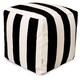 Indoor/Outdoor Majestic Home Goods Vertical Stripe Small Cube Pillow - Thumbnail 1