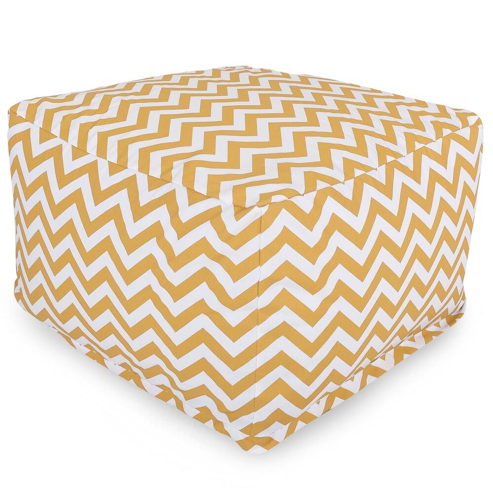 Indoor/Outdoor Majestic Home Goods Large Zig-zag Ottoman