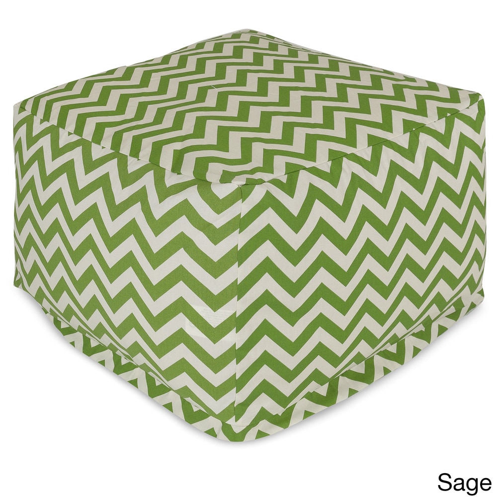 Indoor/Outdoor Majestic Home Goods Large Zig-zag Ottoman